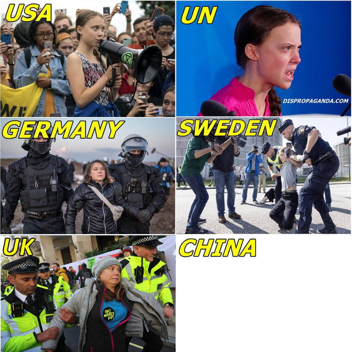 Environmental activists were flashbanged.