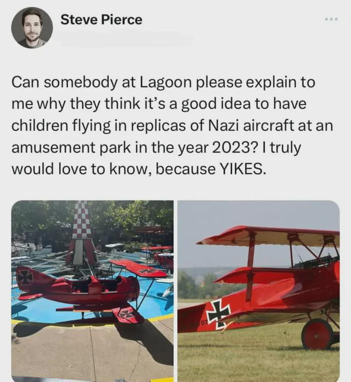 Journalist think The Red Baron's Aircraft is a Nazi Aircraft