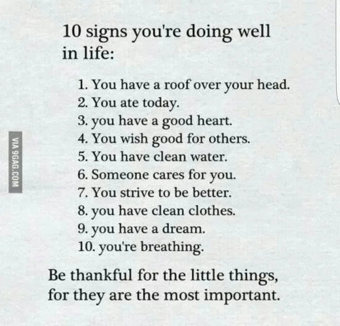 Signs to reflect your life: