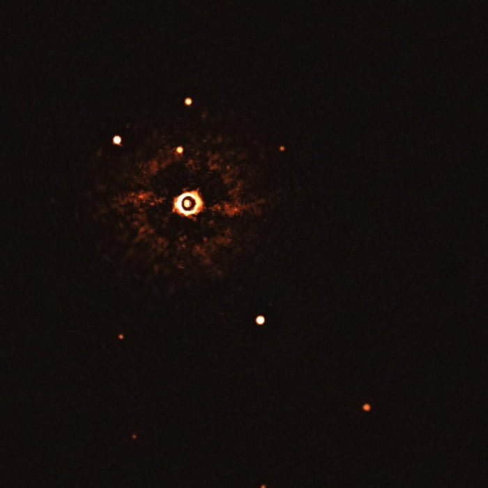 Behold! You are looking at the First Direct Image of another “Solar System”