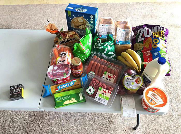 This is how much food you can get for the cost of a pack of cigarettes in Australia