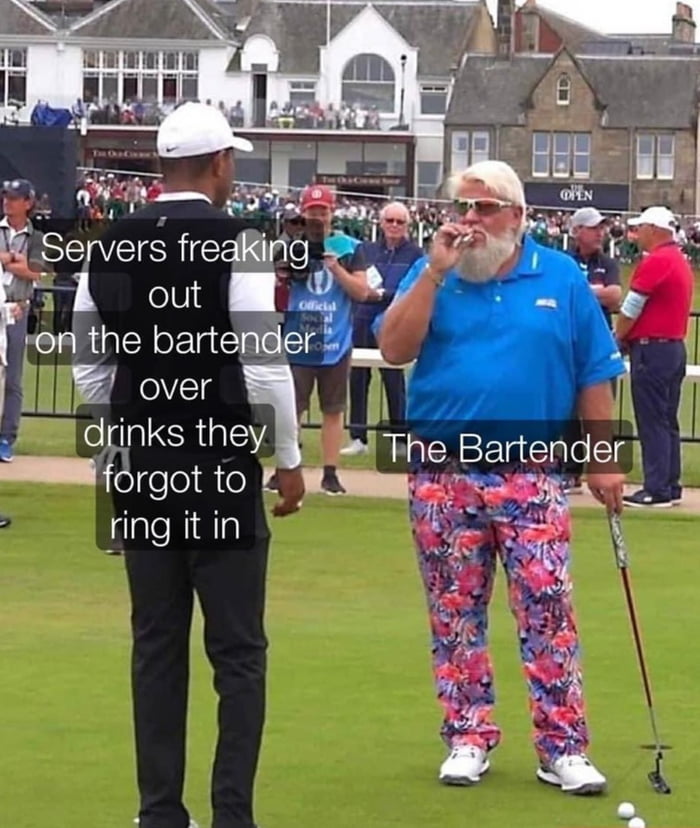 Bartenders are just vibing