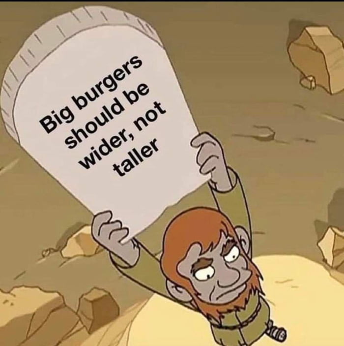 I wonder how people bite on tall burgers
