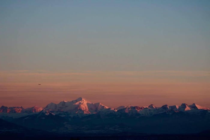 Still doing landscapes ? Mont Blanc in the evening.