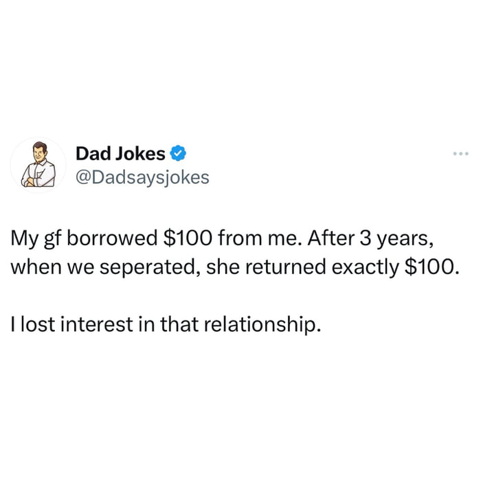 When love doesn't pay dividends.