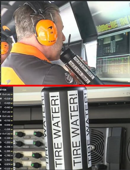 Last year Red Bull suspected McLaren was injecting water to cool its tyres.