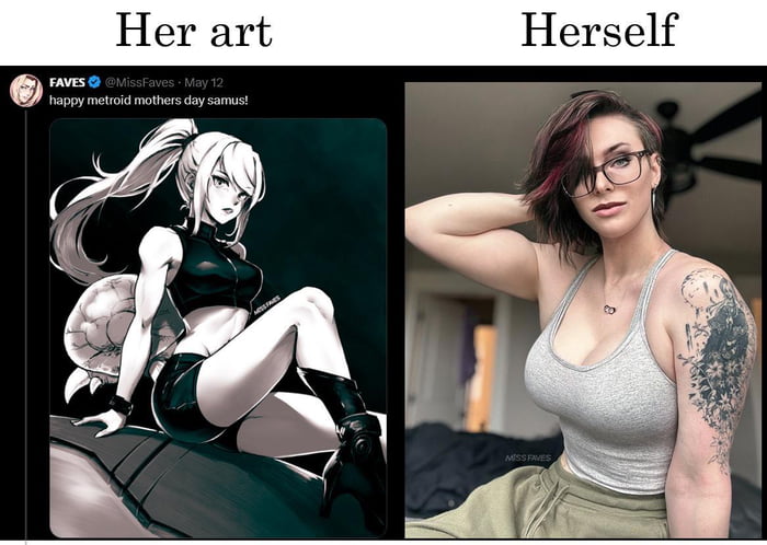 When the artist is as hot as the character she draws