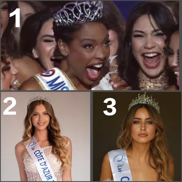 Miss France Winner (Top) Vs Miss France Runners Up (Bottom)