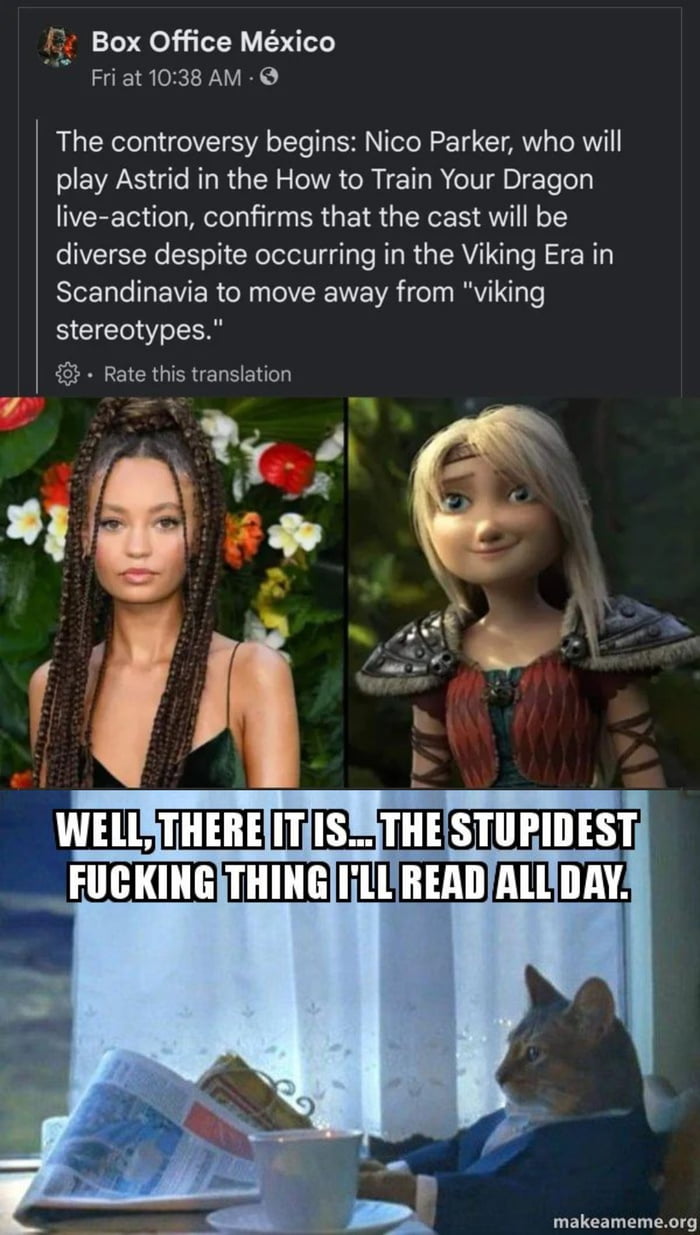 So now it's a stereotype that vikings were white Nothern Europeans?