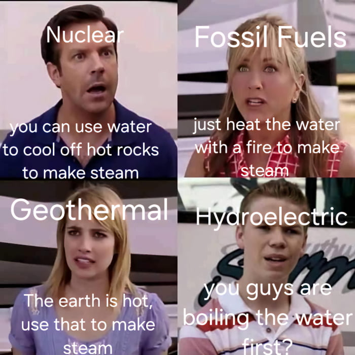 Why use steam when water works?