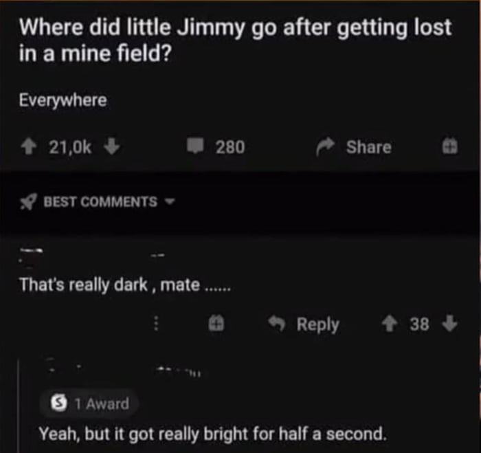 Jimmy got scattered