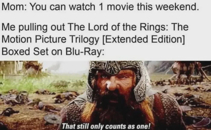 One movie, right