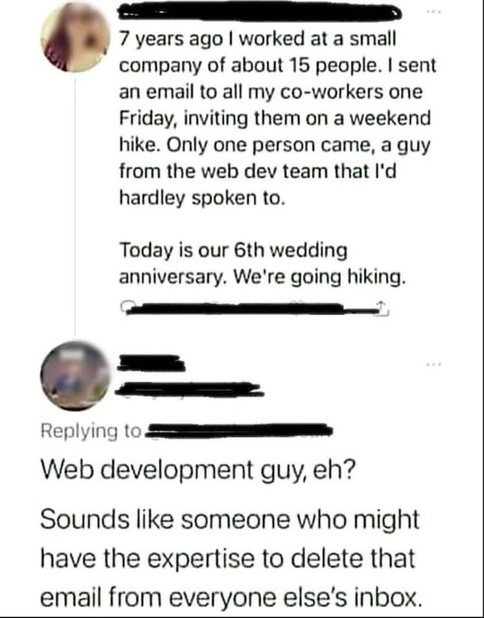 Bro hacked his way to her heart