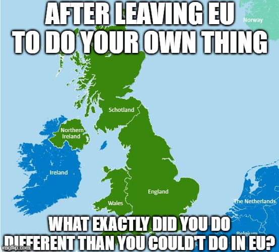 Because it seems to me you are going the same direction, just outisde EU market...