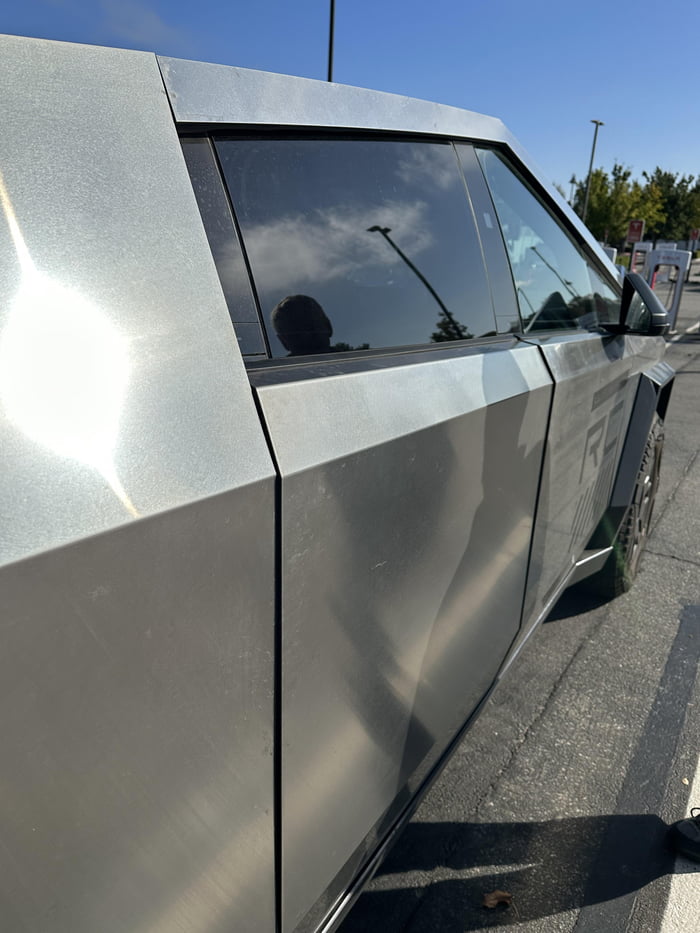 The panel gaps on a Cybertruck