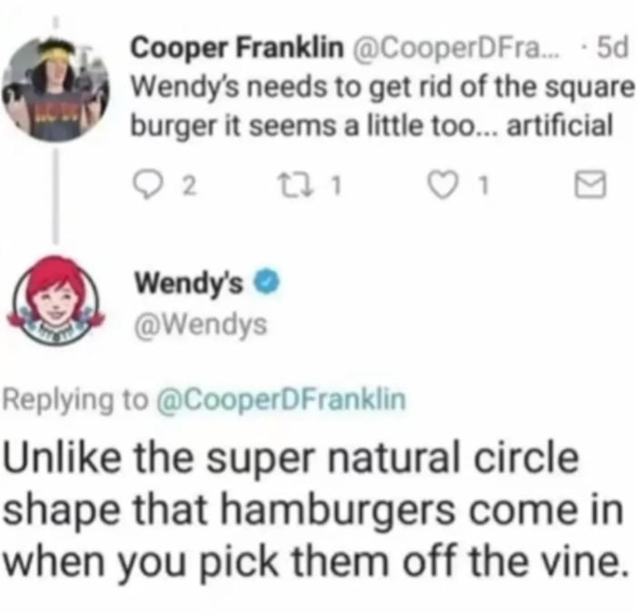 Wendy's with the mic drop