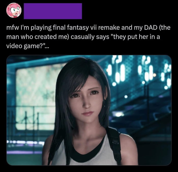 She's a game character?!
