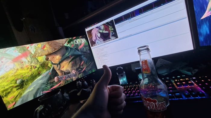 Behind every subtitles you read, there is a guy like me, working late to translate everything. Often not payed but still bringing joy to all the people!