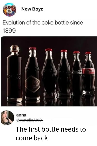 The first bottle definitely had style