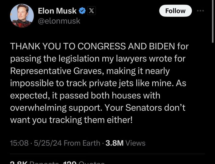 If you need anymore proof that Congress is owned by billionaires…