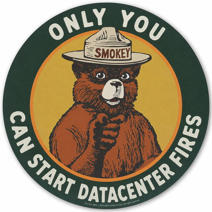 Server room arsonist vibes