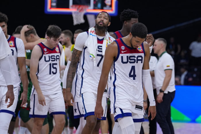 Self proclaimed "world champs" just got eliminated by Germany in FIBA World Cup semi-finals
