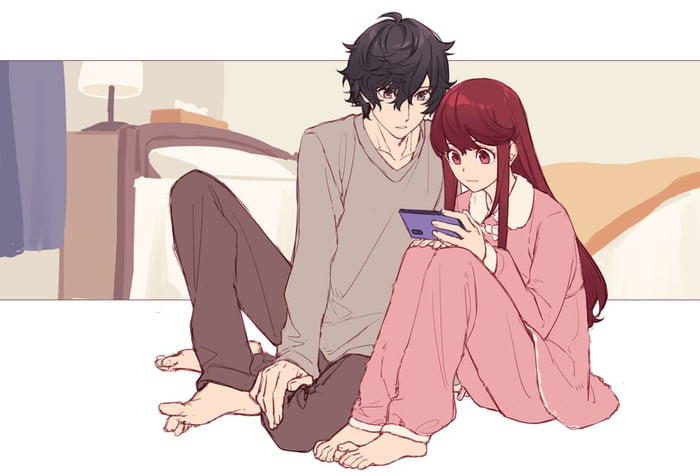 Posting Persona pics daily. Day 1714: P5R Kasumi and Joker