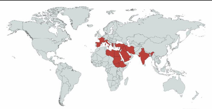 Countries mentioned or referred in the Bible