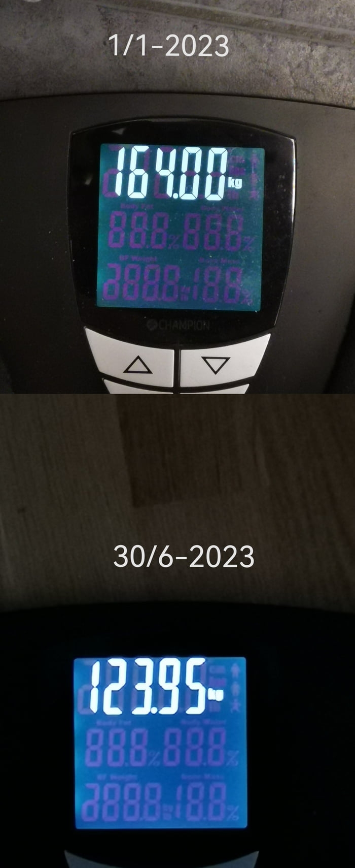 Still fat but working on it.