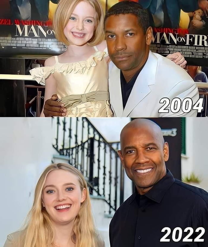 Denzel Washington and Dakota Fanning