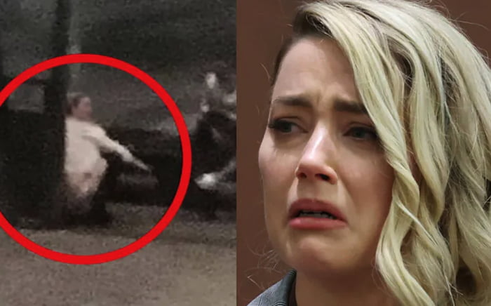 Amber Heard taking an Amber Heard on the street in Spain