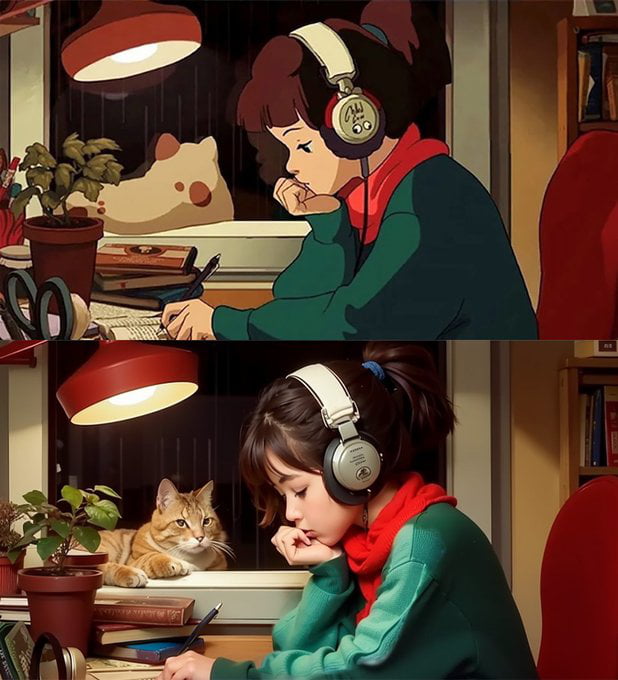 Realistic Lofi Girl