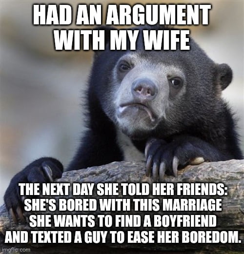 I'm sad but I guess it's time for her to get tf out of my life.