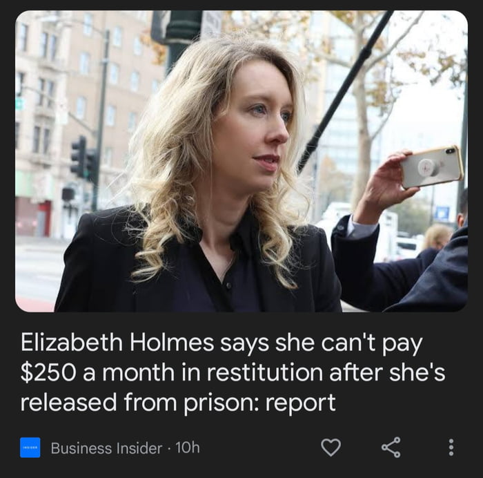 A small price to pay for what she did