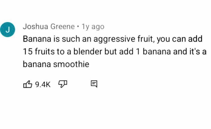 Stay aggressive, eat banana in one go.