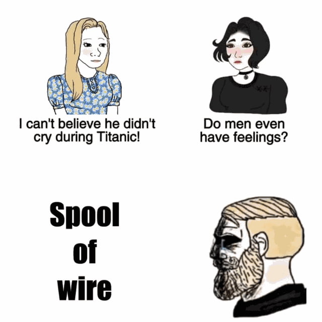 Spool of wire.