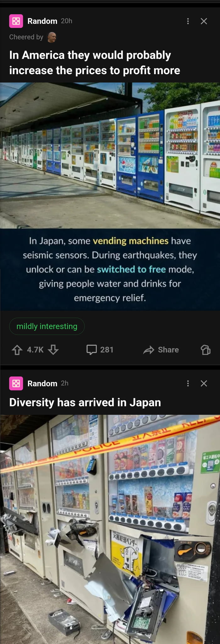 Japan before and after, randomly on my feed