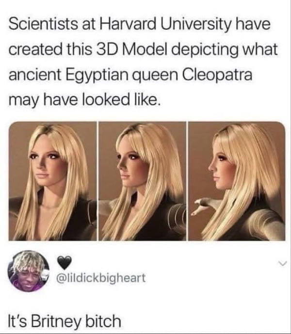 Cleopatra looks a lot like Britney Spears