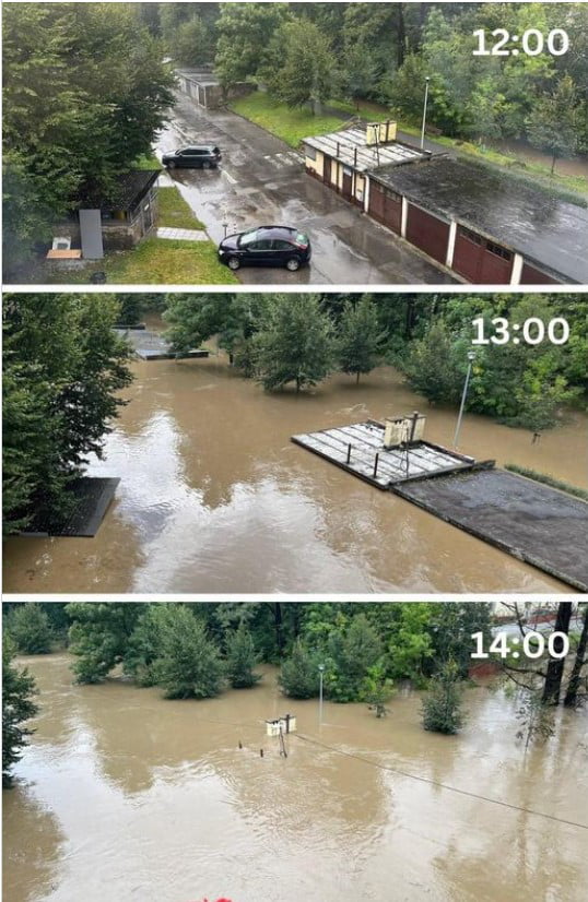 Flood in southern Poland. Photos from today. You can lose all your life achievements in a few hours