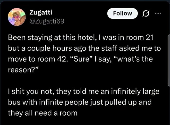 You wouldn't get it anyway...