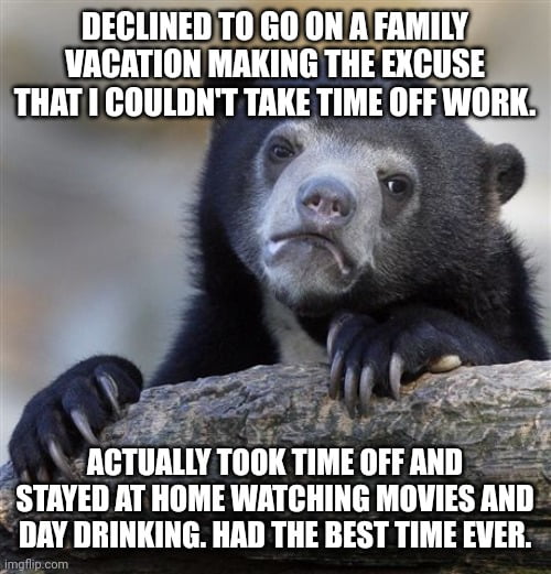 Sometimes you just need to be left alone for a while.