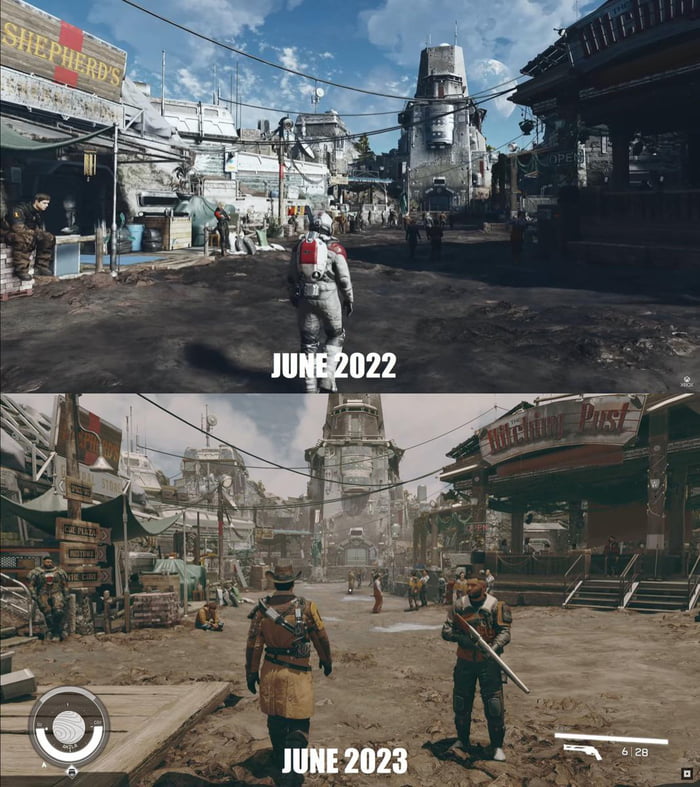 Starfield 2022 vs 2023