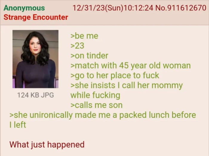 Anon's maternal affair