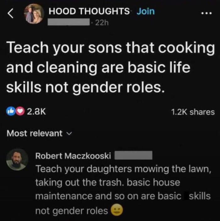 It's about time we teach kids life skills regardless of gender