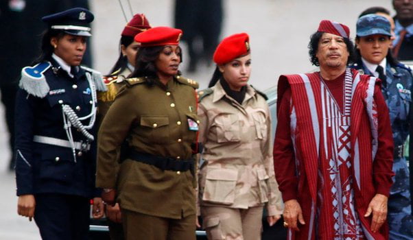 Someone remembers Gaddafi's all-female bodyguards? Did they do a good job?