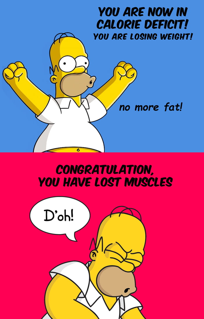 I hate the human body - calorie deficit