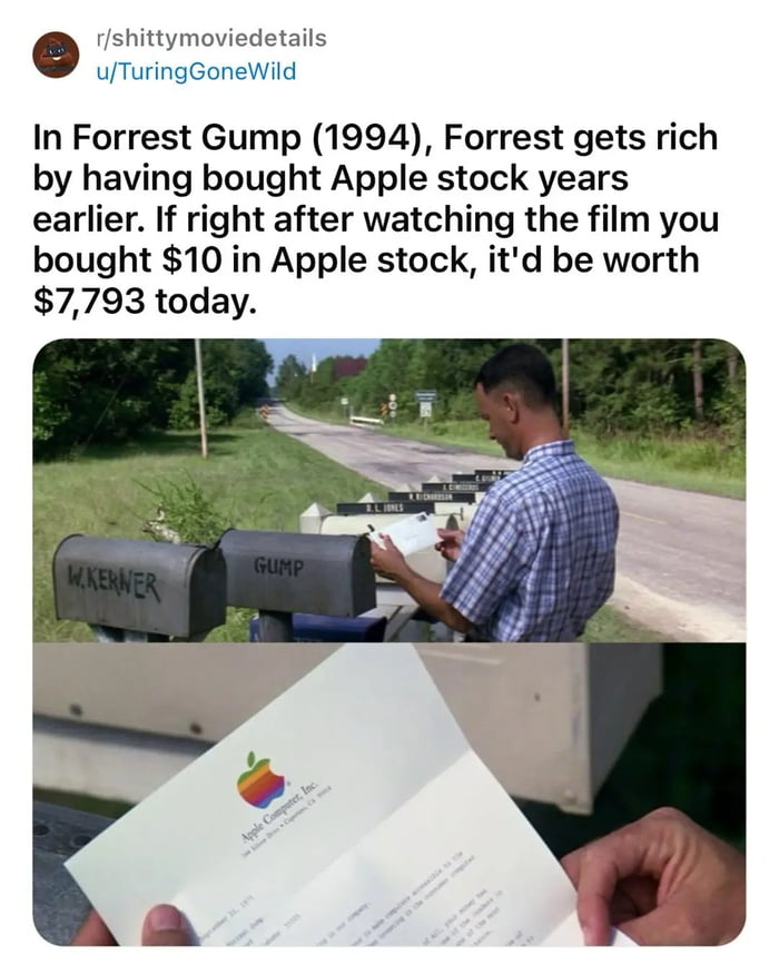 "He got me invested in some kind of fruit company or something, and one day he says we don't have to worry about money anymore. And I said - 'Good. One less thing'."
