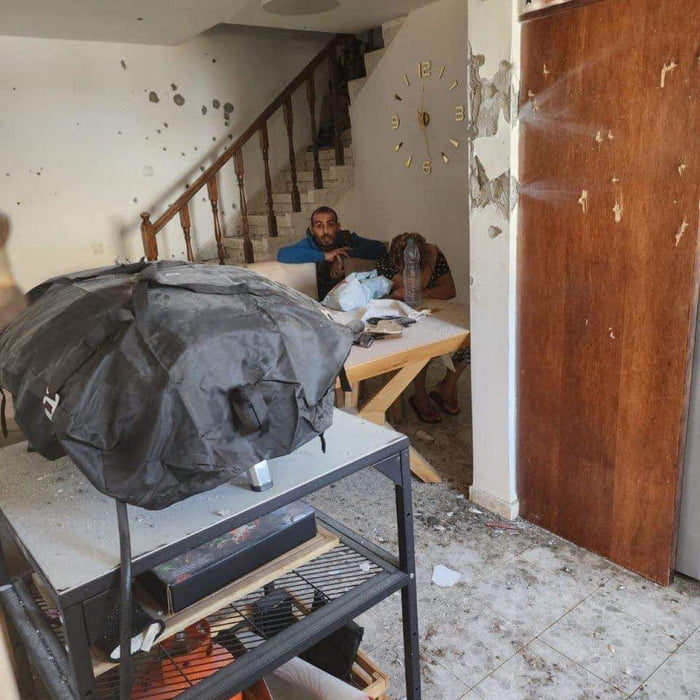 A body cam footage from the policeman who shot the terrorist who kidnapped Rachel (the cookie grandma), a moment before the bullet got him.