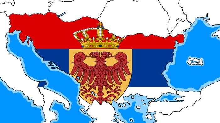 Serbian Empire if Ottomans never invaded.