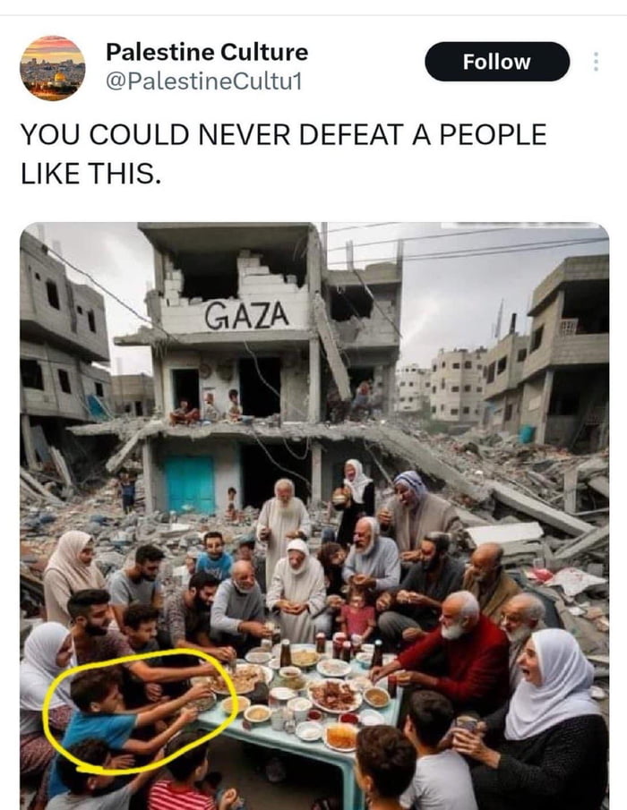 When your happy Hamas supporters are made by A.I.